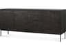 Ethnicraft Grooves Teak Black Sideboard