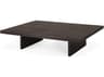 Ethnicraft Grooves Teak Off Black Coffee Table