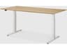 Ethnicraft Bok Oak With White Adjustable Desk