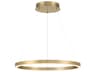 Eurofase Spunto 1-Light Gold Round Pendant