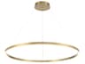 Eurofase Spunto 1-Light Gold Round Pendant