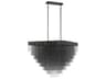 Eurofase Bloomfield 22-Light Black Geometric Island Pendant