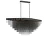 Eurofase Bloomfield 28-Light Black Geometric Island Pendant