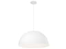 Eurofase Laverton 1-Light White Dome Pendant