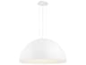 Eurofase Laverton 1-Light White Dome Pendant