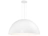 Eurofase Laverton 1-Light White Dome Pendant
