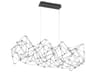 Eurofase Leonardelli 118-Light Chrome Black Geometric Island Pendant