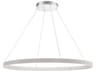 Eurofase Verdura 1-Light Grey White LED Linear Round Pendant