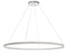 Eurofase Verdura 1-Light Grey White LED Linear Round Pendant