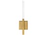 Eurofase Benicio 2-Light Brushed Gold Glass LED Wall Sconce