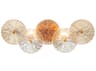Eurofase Sue-anne 2-Light Brass Glass Vanity Light