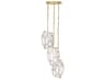 Eurofase Heera 3-Light Brass Glass Mini Pendant