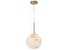 Eurofase Kepler 1-Light Gold Globe Mini Pendant