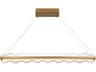 Eurofase Bruco 2-Light Gold Linear Island Pendant