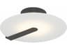 Eurofase Nuvola 1-Light Black White Round Flush Mount