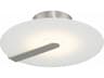 Eurofase Nuvola 1-Light Nickel White Round Flush Mount