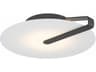 Eurofase Nuvola 1-Light Black White Round Flush Mount