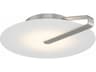 Eurofase Nuvola 1-Light Nickel White Round Flush Mount