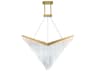 Eurofase Vivien 1-Light Gold Geometric Island Pendant