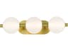 Eurofase Palmas 3-Light Gold Vanity Light