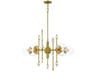 Eurofase Traiton 5-Light Gold Globe Chandelier