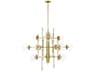 Eurofase Traiton 12-Light Gold Globe Chandelier