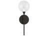 Eurofase Iissa 1-Light Black Wall Sconce