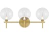 Eurofase Iissa 3-Light Gold Vanity Light