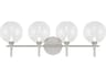 Eurofase Iissa 4-Light Nickel Vanity Light