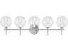 Eurofase Iissa 5-Light Nickel Vanity Light