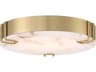 Eurofase Noga 1-Light Gold Round Flush Mount