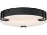 Eurofase Noga 1-Light Black Round Flush Mount
