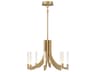 Eurofase Olette 8-Light Gold Linear Chandelier