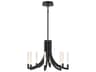 Eurofase Olette 8-Light Black Linear Chandelier