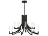 Eurofase Olette 20-Light Black Linear Chandelier