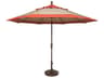 Treasure Garden Quick Ship Market Aluminum 11 Foot Octagon Collar Tilt Crank Lift Patio Umbrella