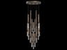 Fine Art Handcrafted Lighting Antonia 18-Light 7-Light Bronze Linear Pendant