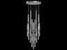 Fine Art Handcrafted Lighting Antonia 18-Light 7-Light Ombre Silver Linear Pendant
