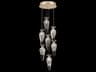 Fine Art Handcrafted Lighting Essence 7-Light Gold Pendant