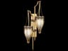 Fine Art Handcrafted Lighting Mirage 2-Light Gold Leaf Traditional Wall Sconce