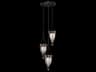 Fine Art Handcrafted Lighting Mirage 3-Light Black Iron Traditional Pendant