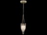 Fine Art Handcrafted Lighting Mirage 1-Light Champagne Silver Traditional Mini Pendant