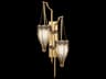 Fine Art Handcrafted Lighting Mirage 2-Light Gold Leaf Traditional Wall Sconce