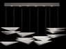Fine Art Handcrafted Lighting Volo 6-Light Silver Linear Island Pendant