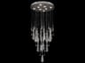 Fine Art Handcrafted Lighting Rain 8-Light Ombre Silver Pendant