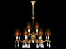 Fine Art Handcrafted Lighting Mariner Luxury 12-Light French Gold Traditional Candelabra Chandelier