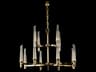 Fine Art Handcrafted Lighting Mariner Luxury 12-Light Polished Brass Tiered Chandelier