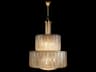 Fine Art Handcrafted Lighting Mariner Luxury 24-Light Polished Brass Drum Tiered Pendant