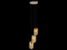 Fine Art Handcrafted Lighting Mariner Luxury 3-Light Antique Gold Plated Pendant