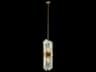 Fine Art Handcrafted Lighting Mariner Luxury 4-Light Antique Gold Plated Cylinder Mini Pendant